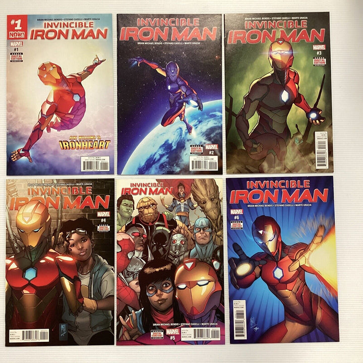 Invincible Iron Man #1-11 2017 complete set some variants