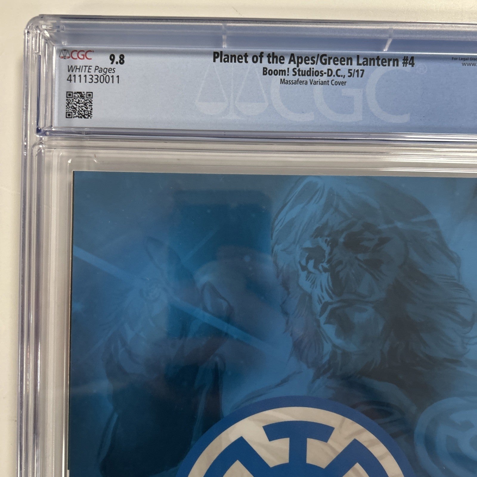 Planet of the Apes/Green Lantern #4 2017 CGC 9.8  Massafera 1:40 Virgin Variant12