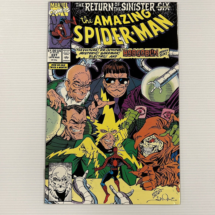 Amazing Spider-Man #337 NM 1990 Comic Cent Copy