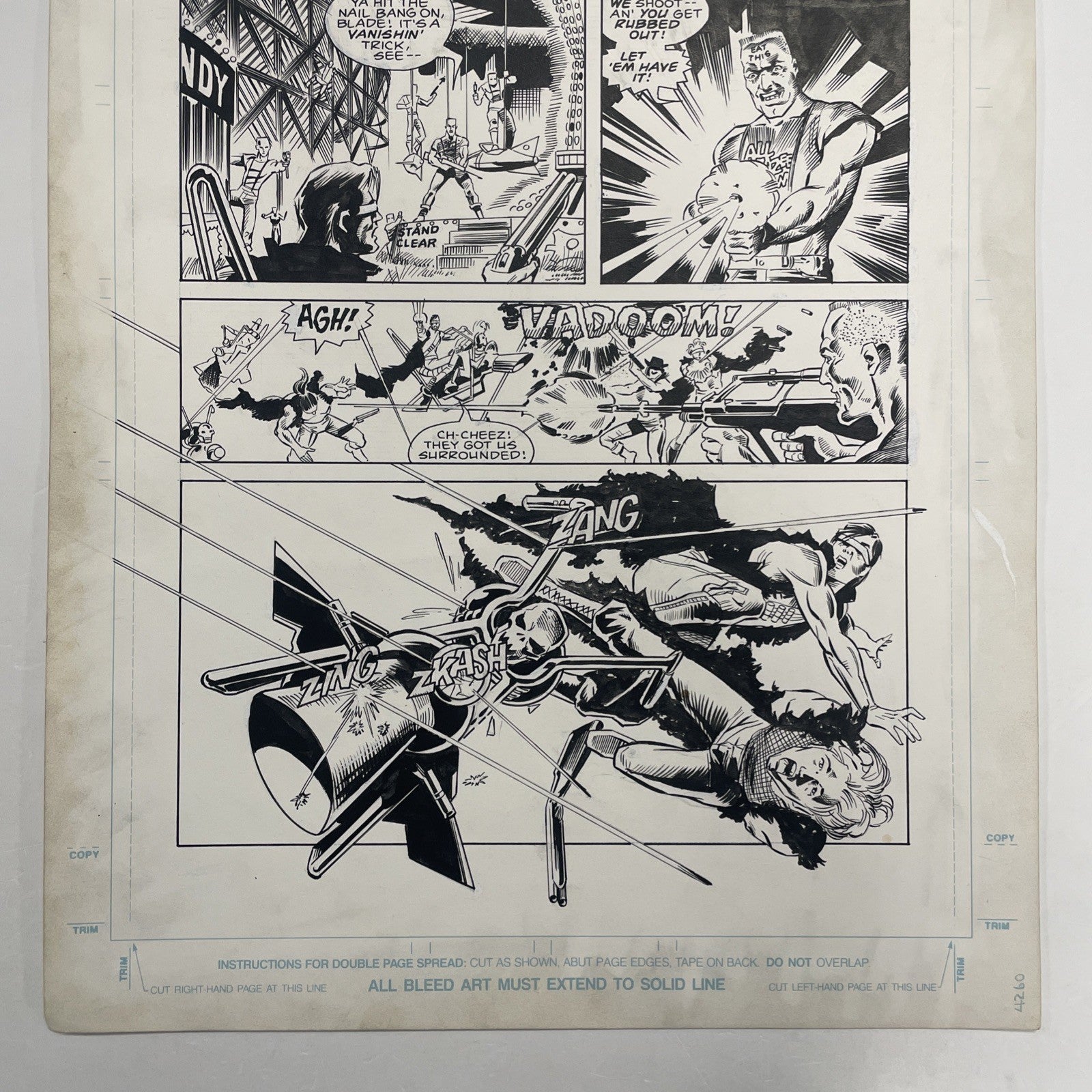 Lee Sullivan Original Art for Marvel's Robocop #8 Page 23 19902