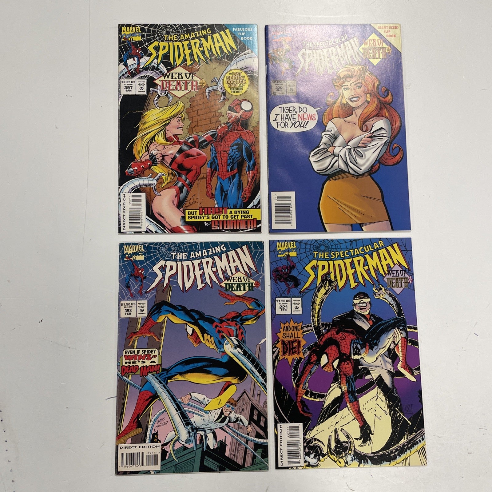 Spider-Man: Web of Death #1-4 1994 Complete Set0