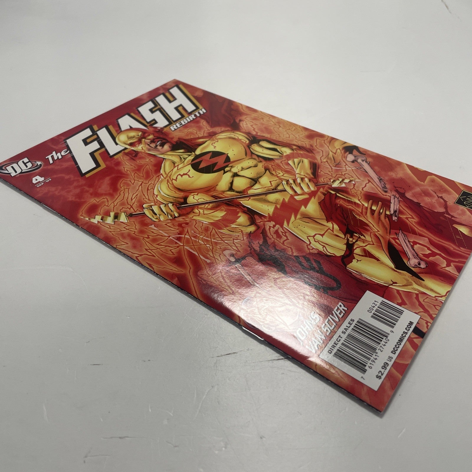 The Flash Rebirth #4 2009 1:25 Geoff Johns & Ethan Van Sciver Variant3