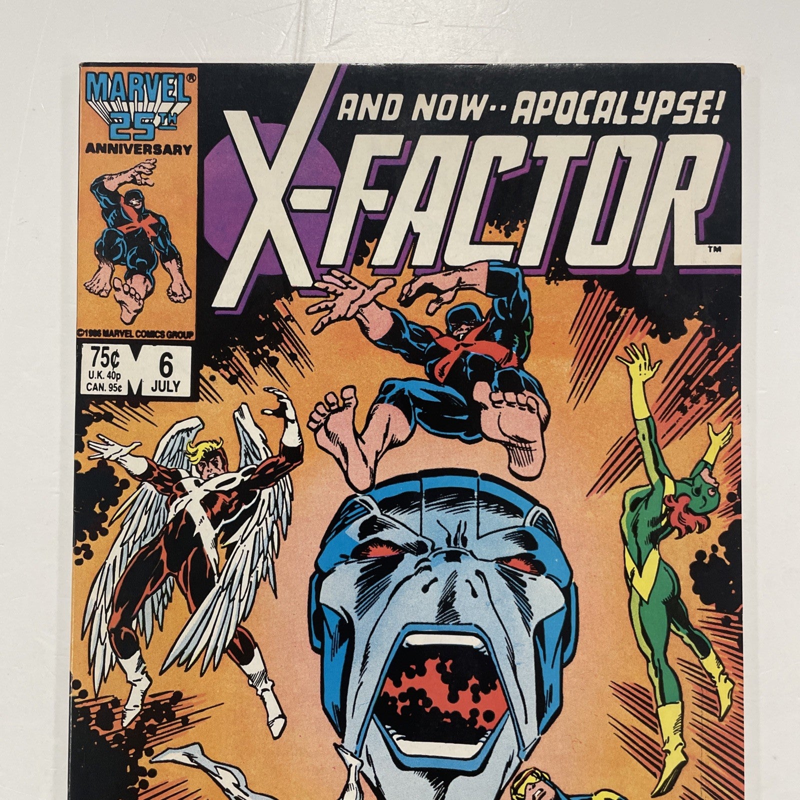 X-factor #6 1986 FN/VF 1st Full Appearance of Apocalypse (3)1