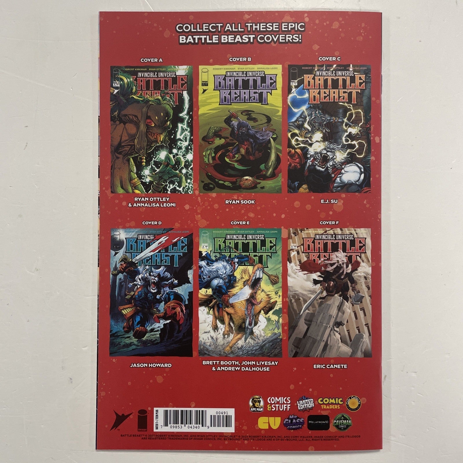 Invincible Universe Battle Beast #4 2025 NM Kevin Tolibao Whatnot Exclusive4