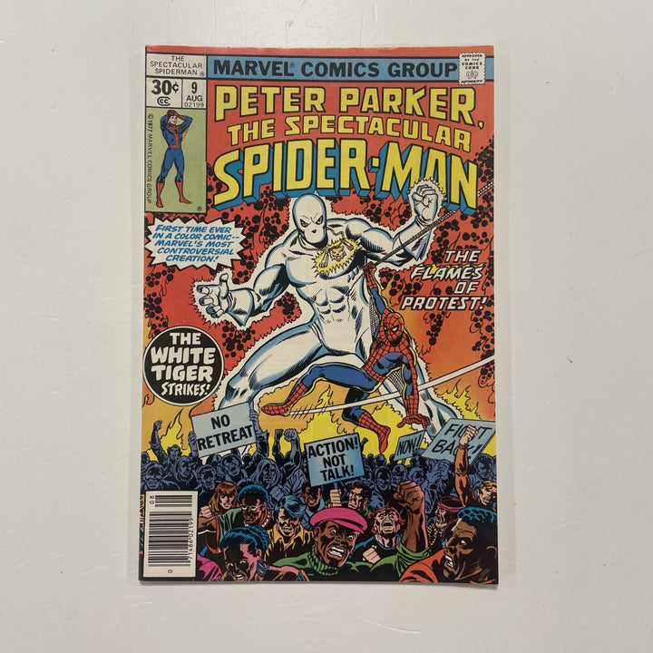 Peter Parker The Spectacular Spider-man #9 1977 FN0