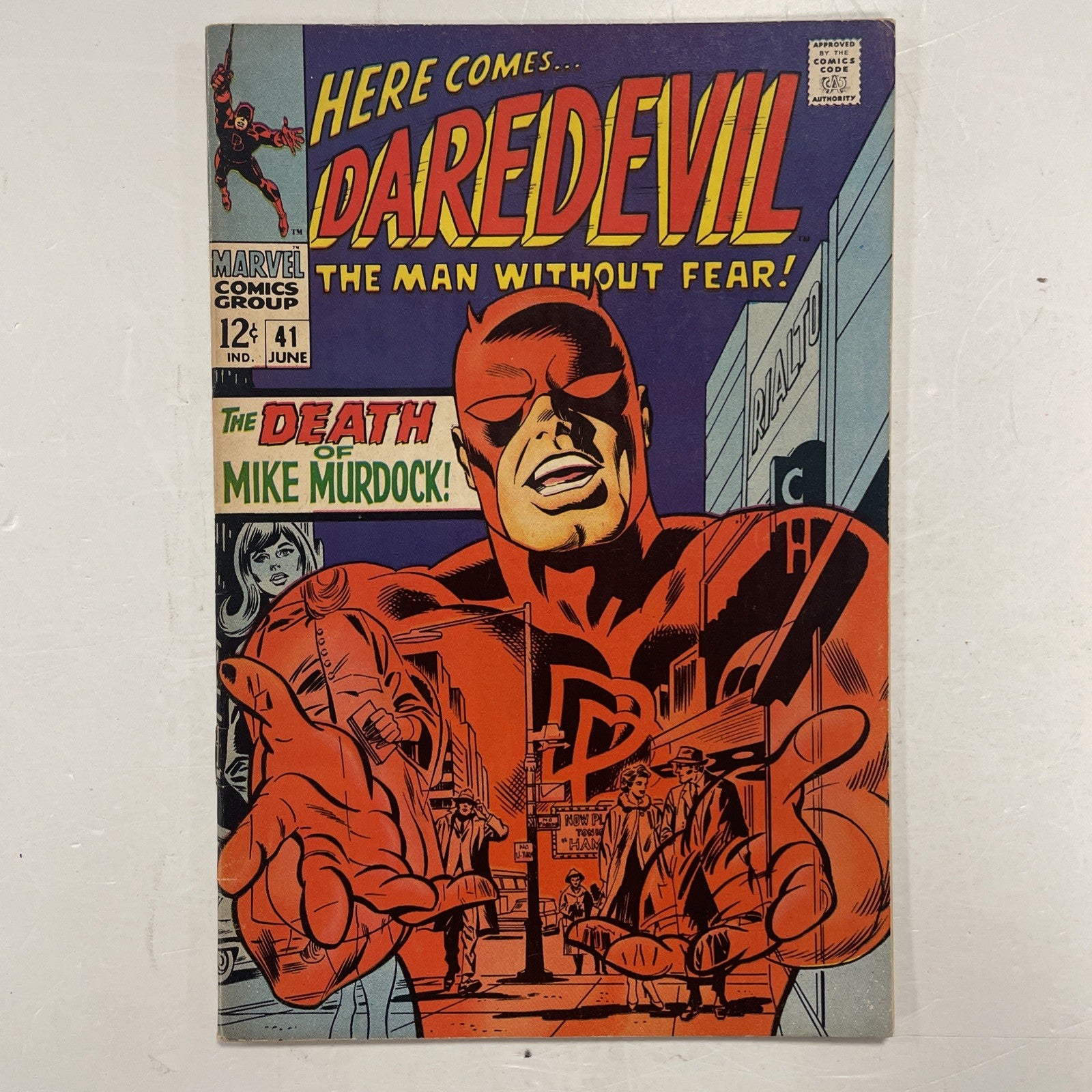 Daredevil #41 1968 FN- Pence Stamp0