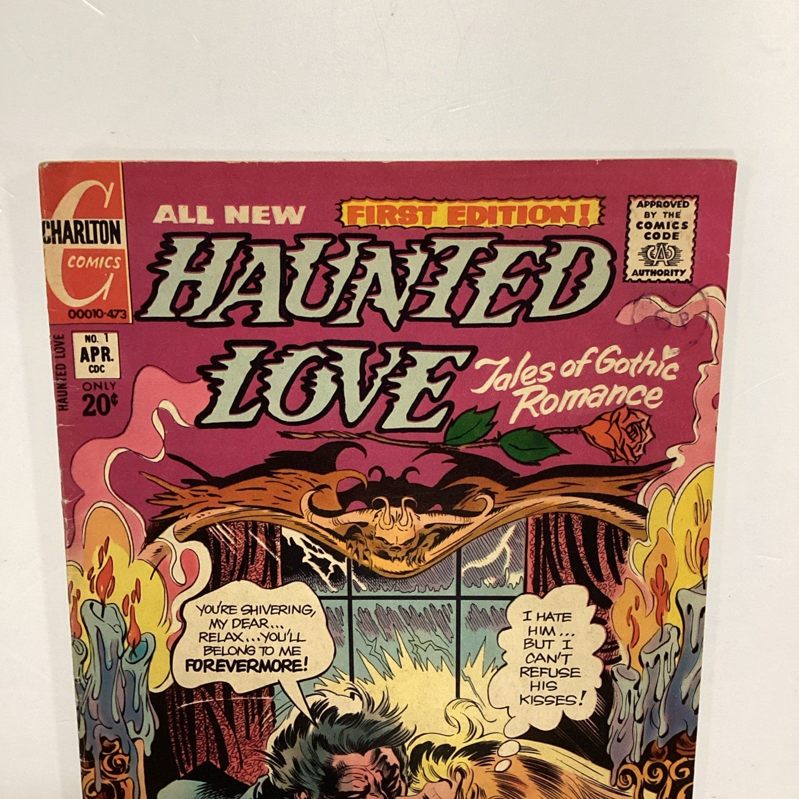 Haunted Love #1 1973 VG Charlton Comics Pence Stamp2