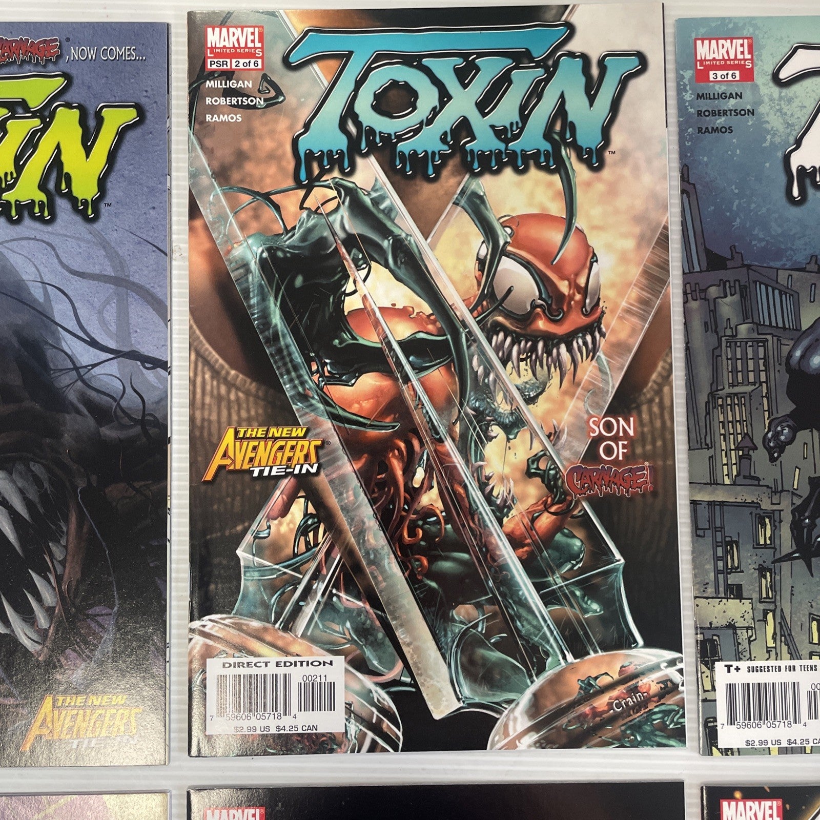 Toxin #1-6 Complete Marvel 2005 Mini Series Full Set Run 1-62