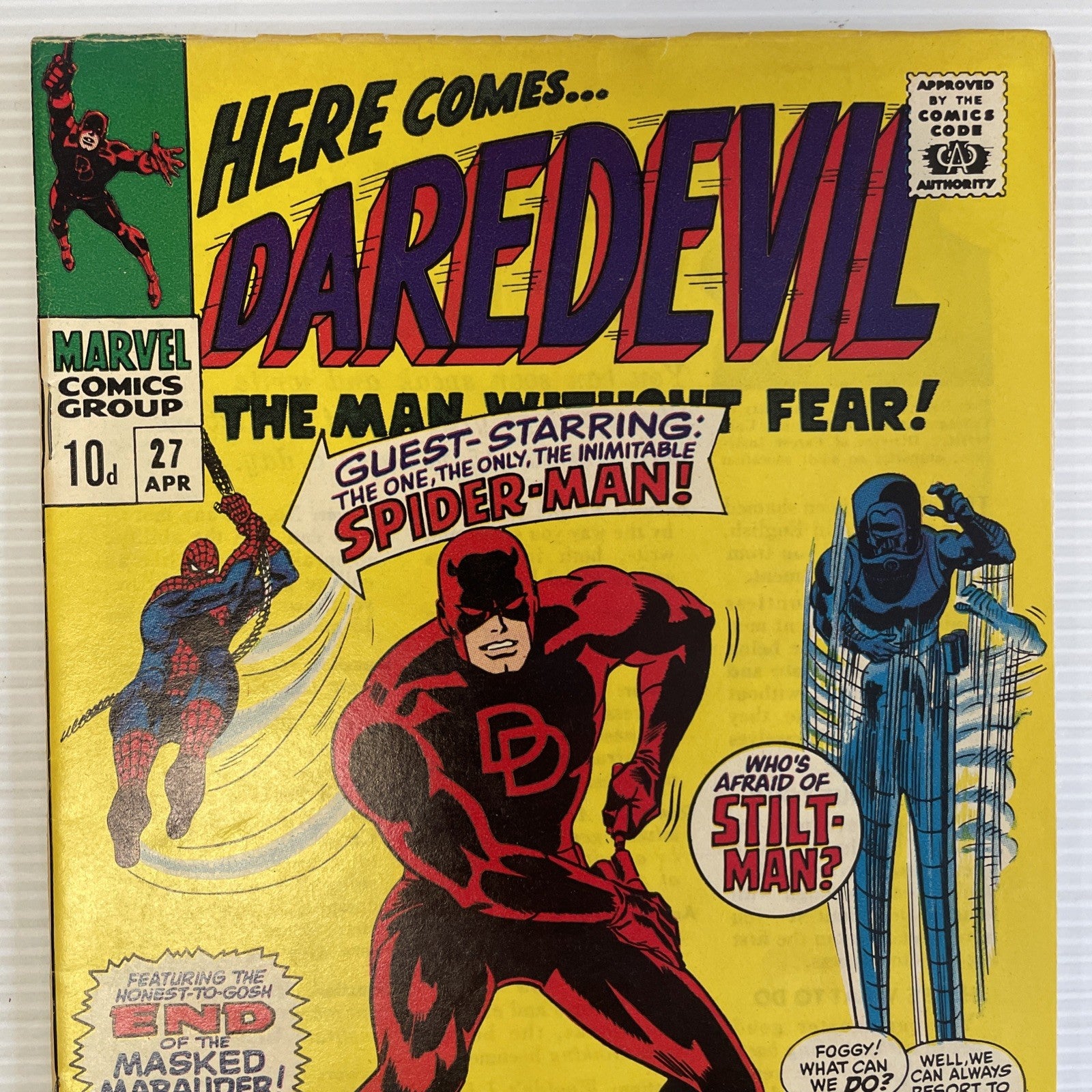Daredevil #27 1967 FN Pence Copy1