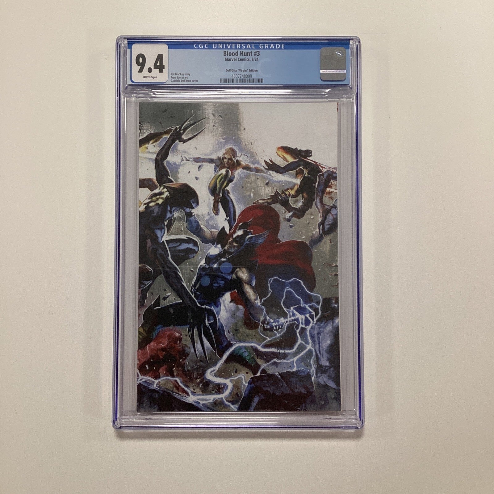 Blood Hunt #3 2024 CGC 9.4 Gabriele Dell’otto Virgin Variant Cover0