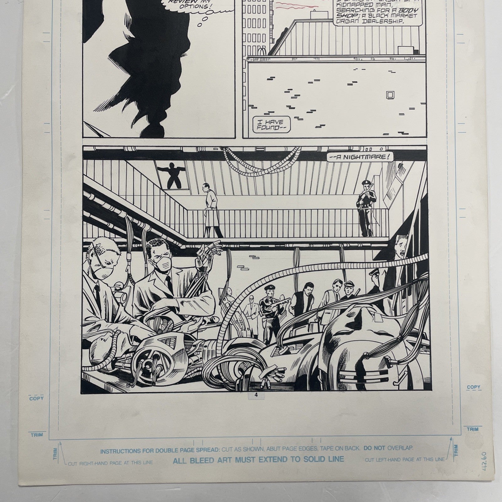 Lee Sullivan Original Art for Marvel's Robocop #13 Page 4 19912
