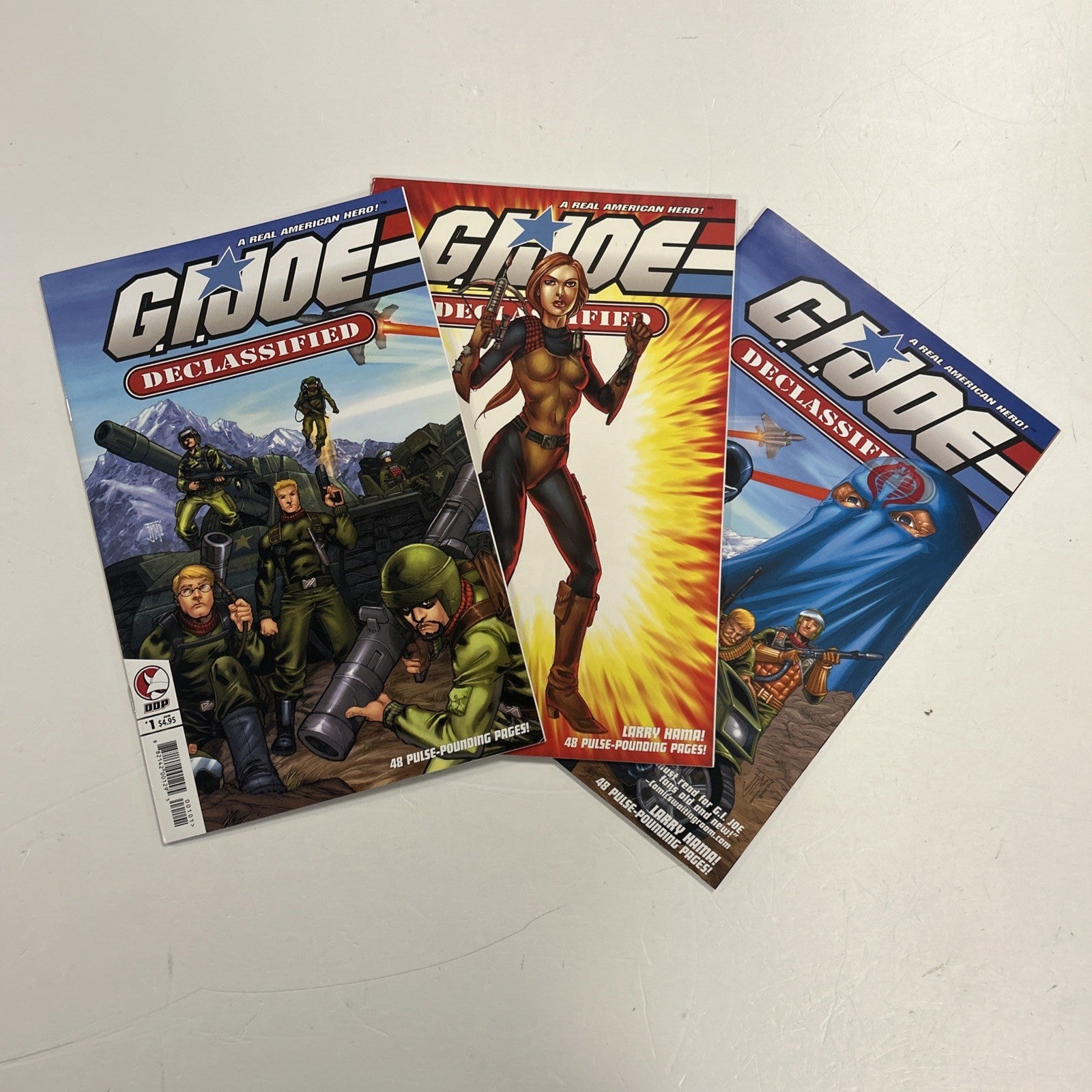 GI Joe Declassified #1-3 2006 #2 is variant cover Complete Set DDP0