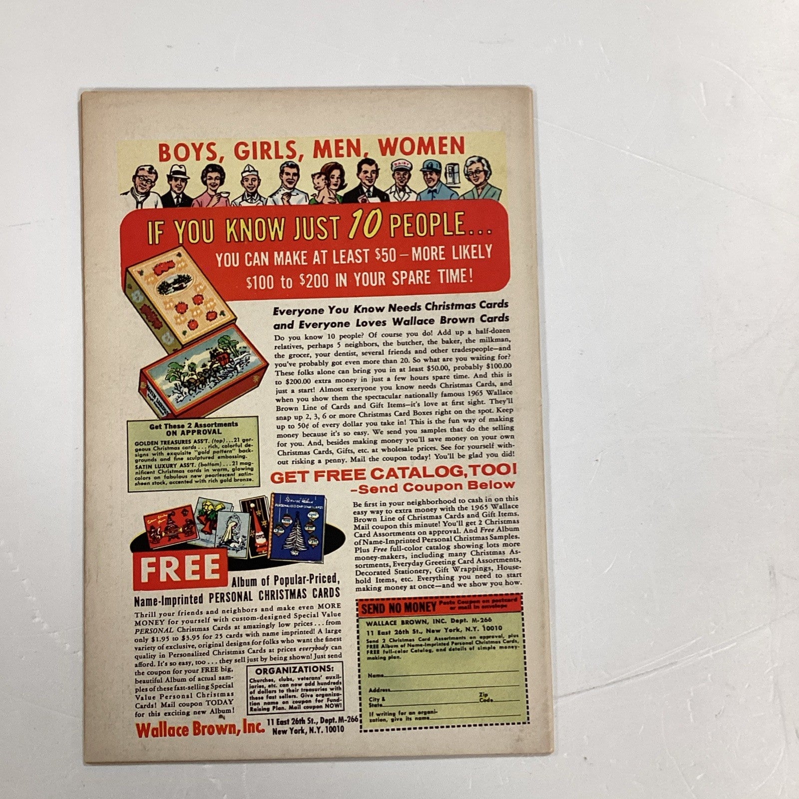 Atom #20 1965 VG+ **ink missing top centre of front cover4