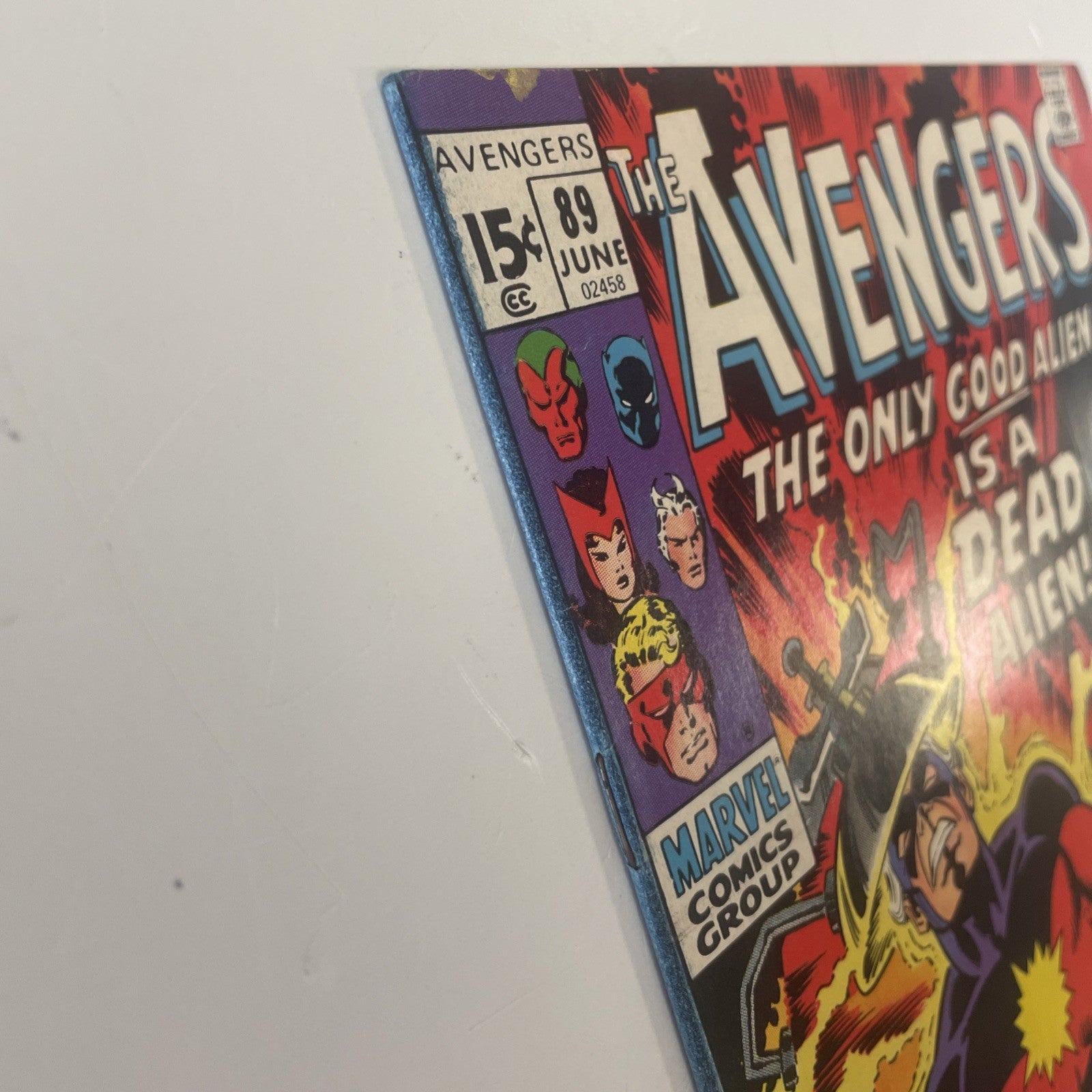 Avengers #89 1971 FN Kree-Skrull War **Distributors Spray on Spine3