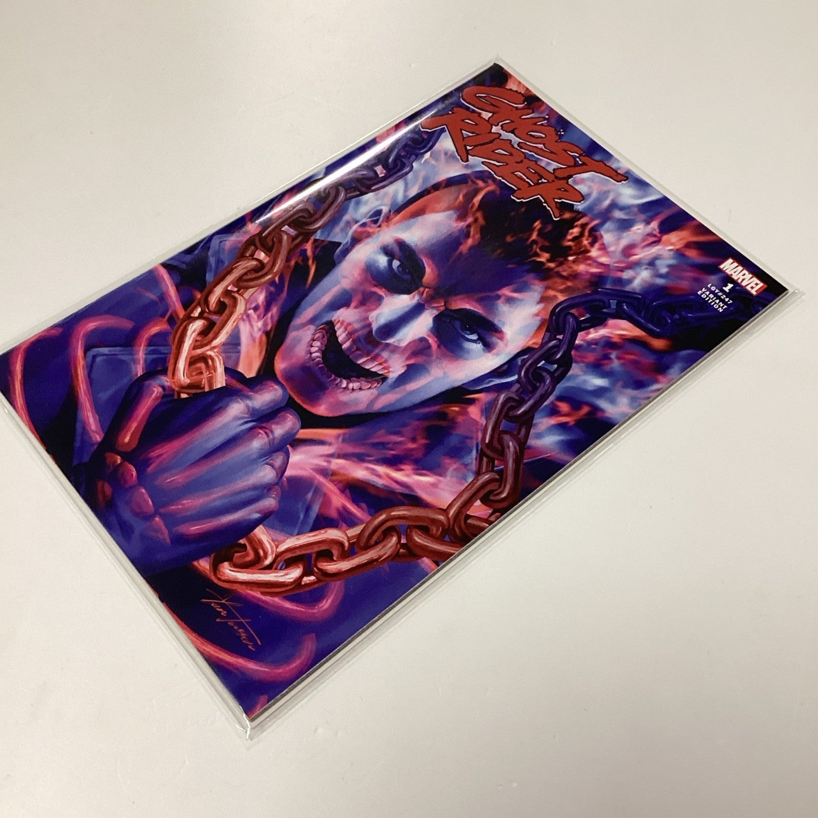 Ghost Rider #1 2022 Double Exposure Yoon Virgin & Trade Variant Boxed Set + Glas6