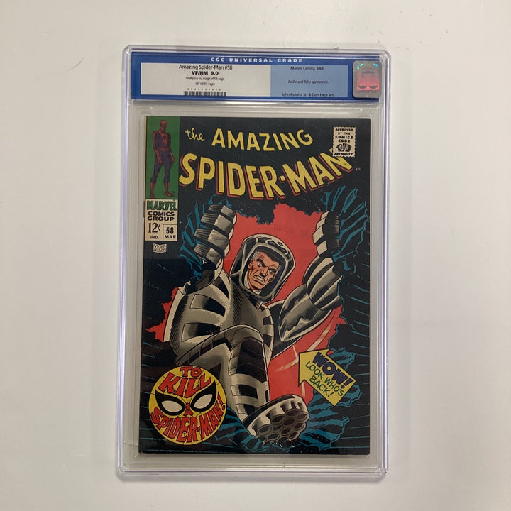 Amazing Spider-Man #58 1968 CGC 9.0 Off White Pages0
