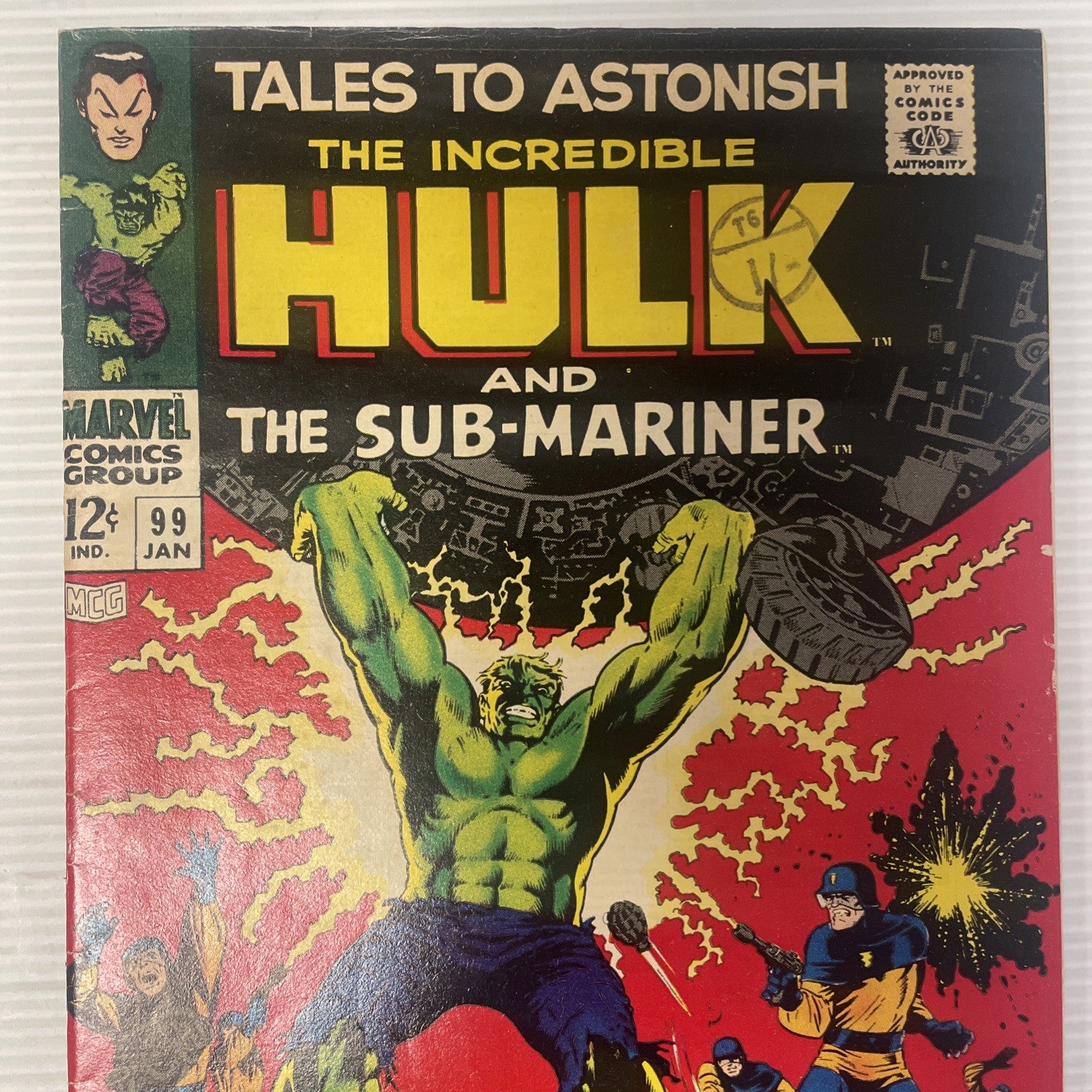 Tales to Astonish #99 1968 FN- Sub-Mariner & Hulk Pence Stamp1