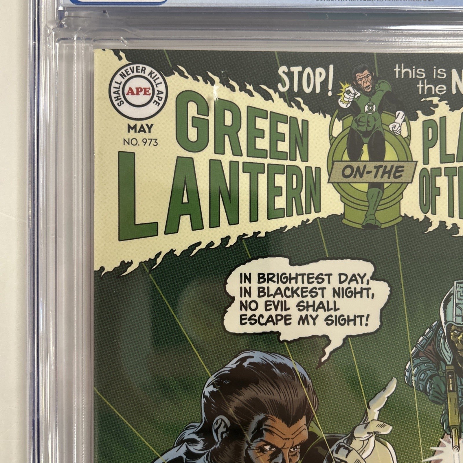 Planet of the Apes/Green Lantern #3 2017 CGC 9.8  Rivoche 1:20 Variant6