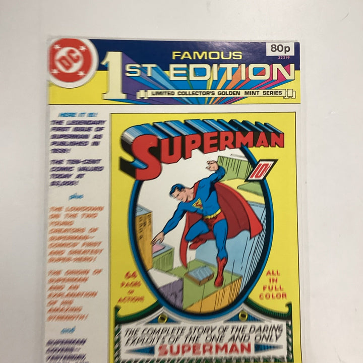 DC Famous 1st Edition Superman #1 1979 FN Pence Copy0