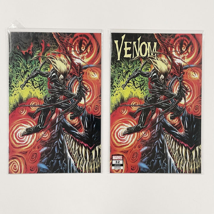 Venom #32 2021 NM Kyle Hotz Elite Comics Trade Dress & Virgin Variant