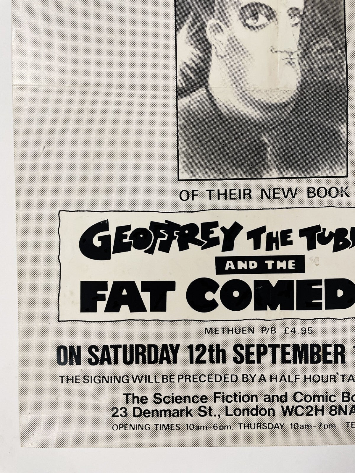 Original Forbidden Planet Poster Alexei Sayle Oscar Zarate Signing Comic History6