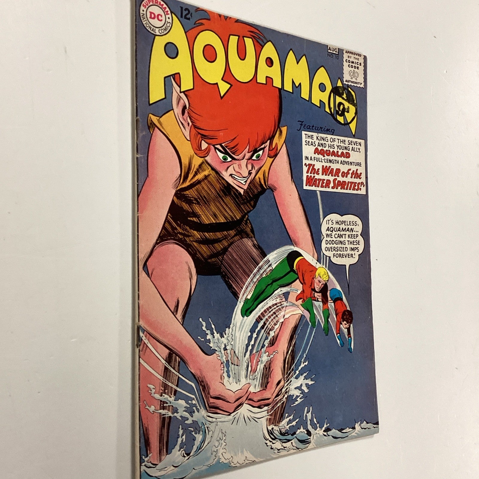 Aquaman #10 1963 VG+ Pence Stamp3