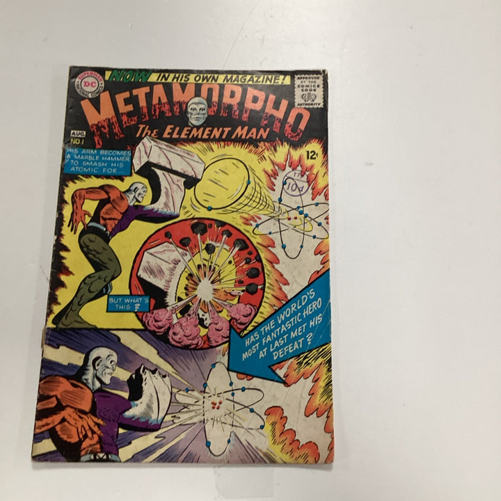 Metamorpho The Element Man #1 1965 GD Pence Stamp **Cover and 1st page detached0