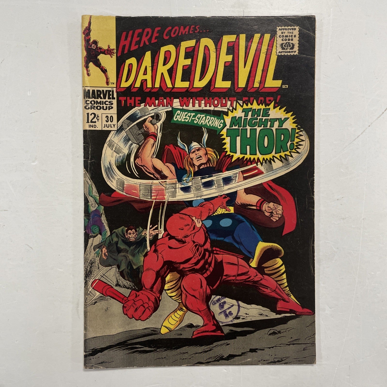 Daredevil #30 1967 VG Pence Stamp0