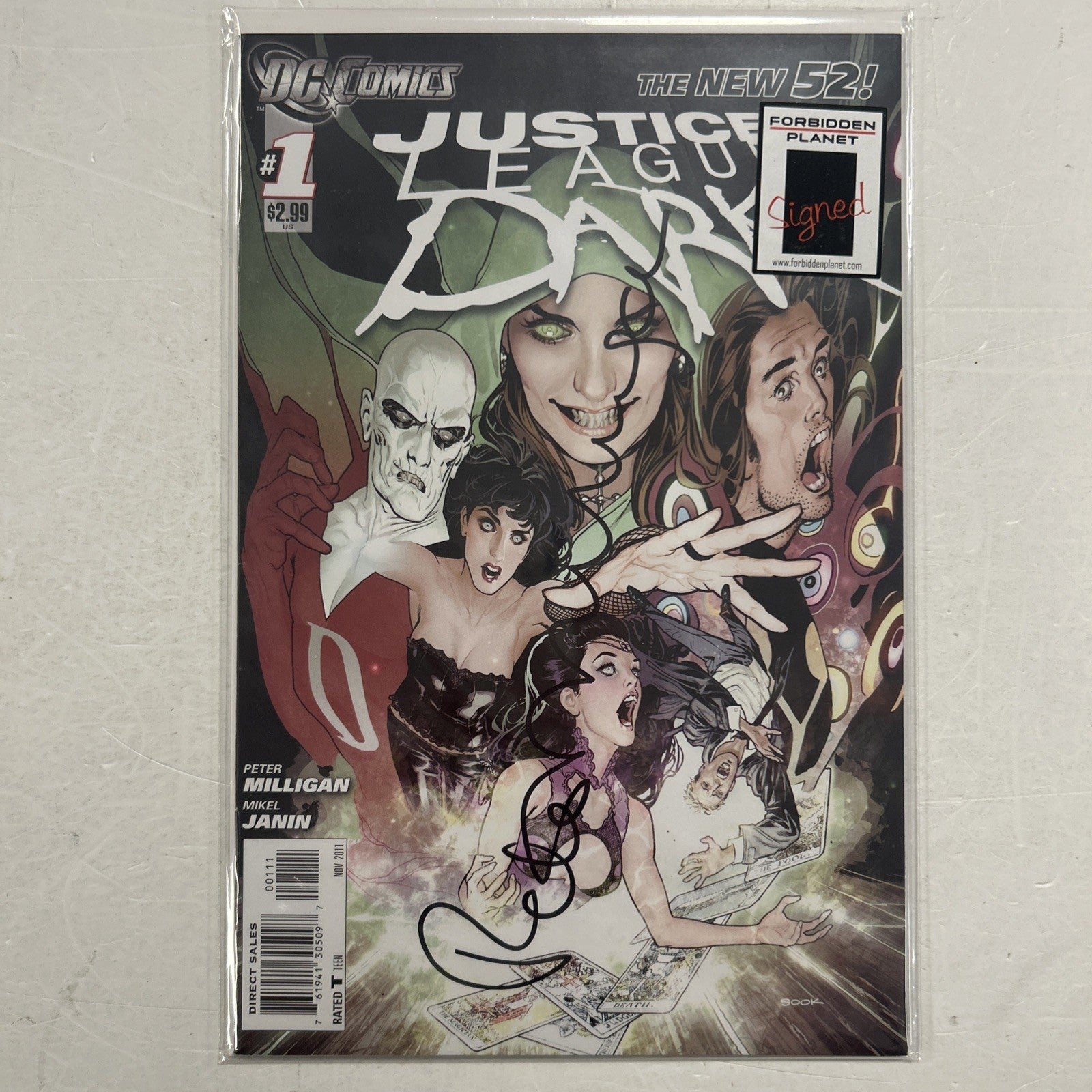 Justice League Dark #1 2011 NM 1st Team Appearance Signed by Pete Milligan0