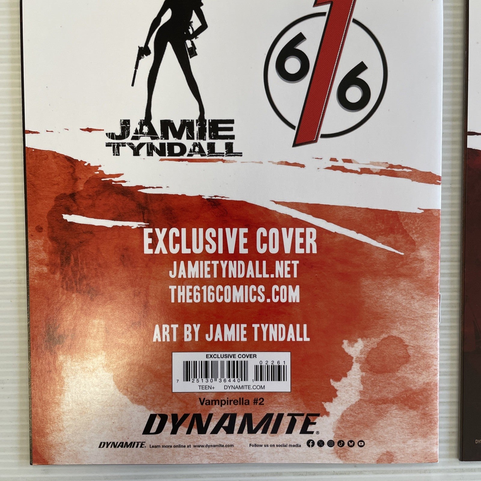 Red Sonja Vampirella #1 #2 2022 VF/NM 616 Jamie Tyndall Virgin Connecting Sky ..11