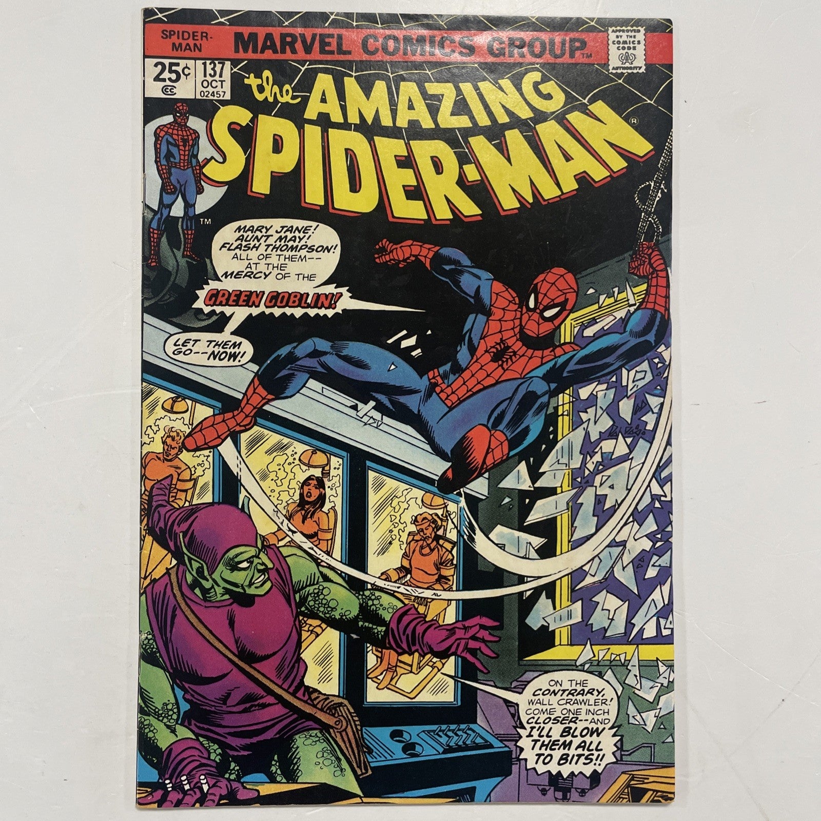 Amazing Spider-Man #137 1974 VG/FN 2nd App of Harry Osborn as Green Goblin0