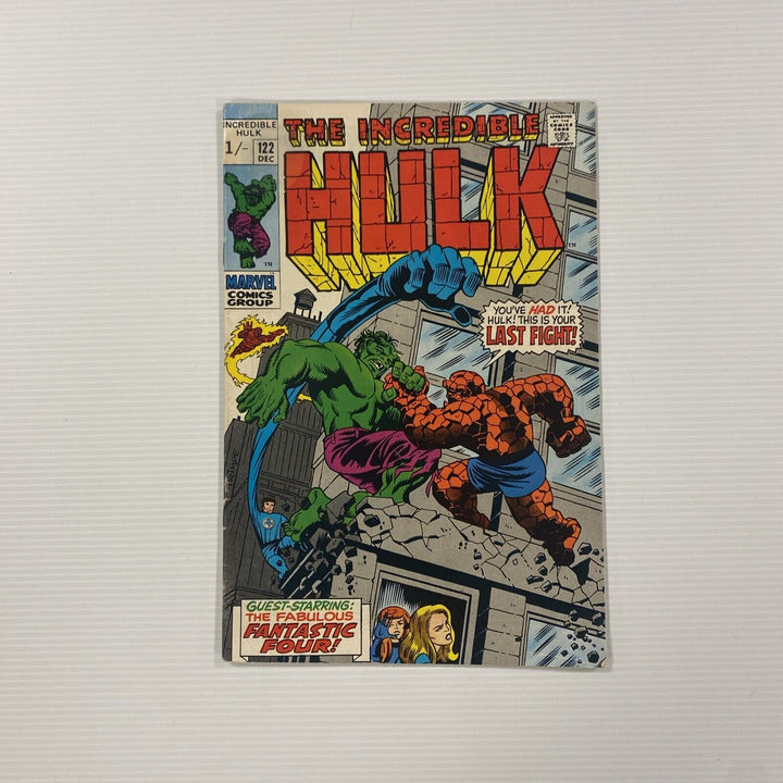 Incredible Hulk #122 VG/FN Pence Copy **Water stain top left front cover**