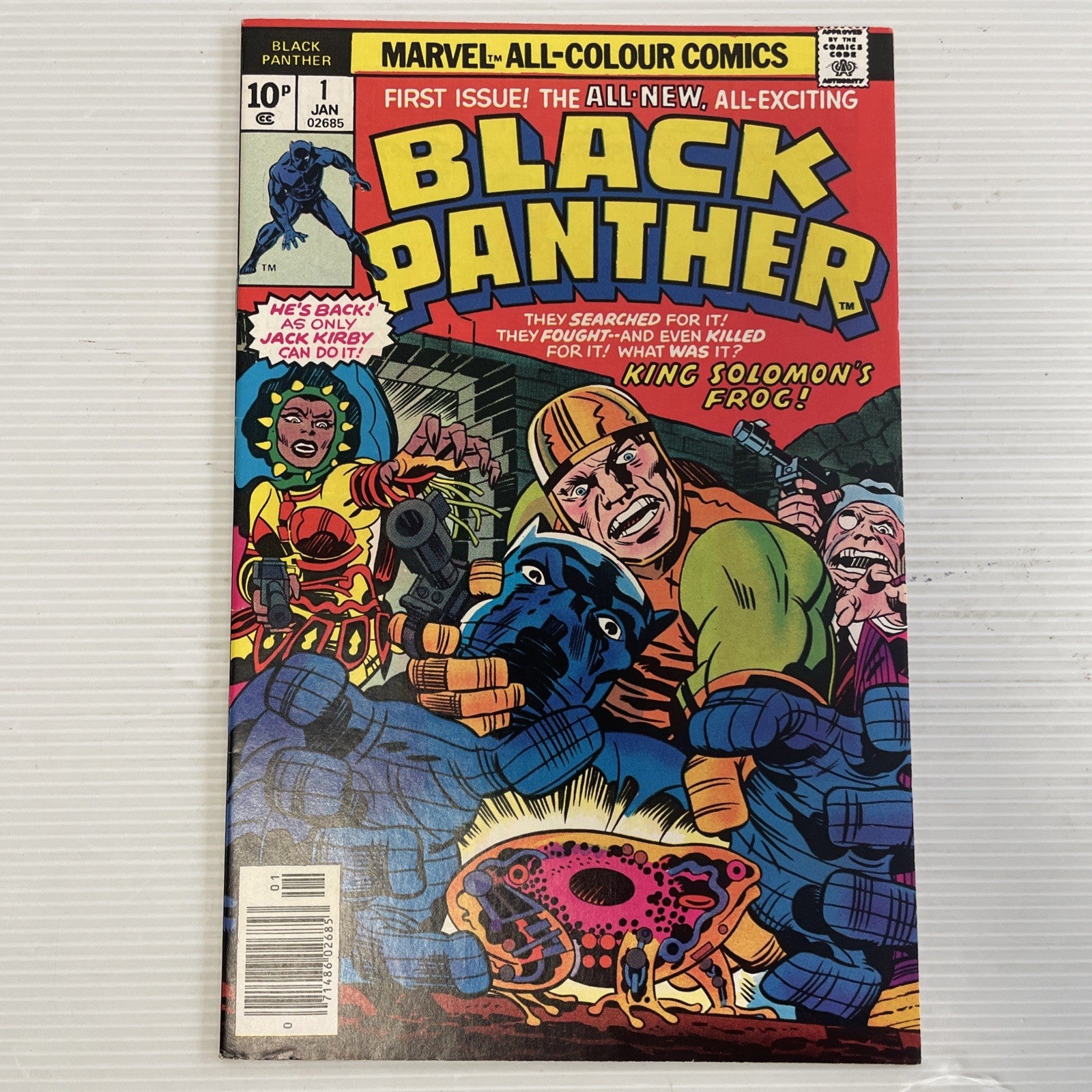 Black Panther #1 1977 FN/VF Pence Copy 1st in own title0