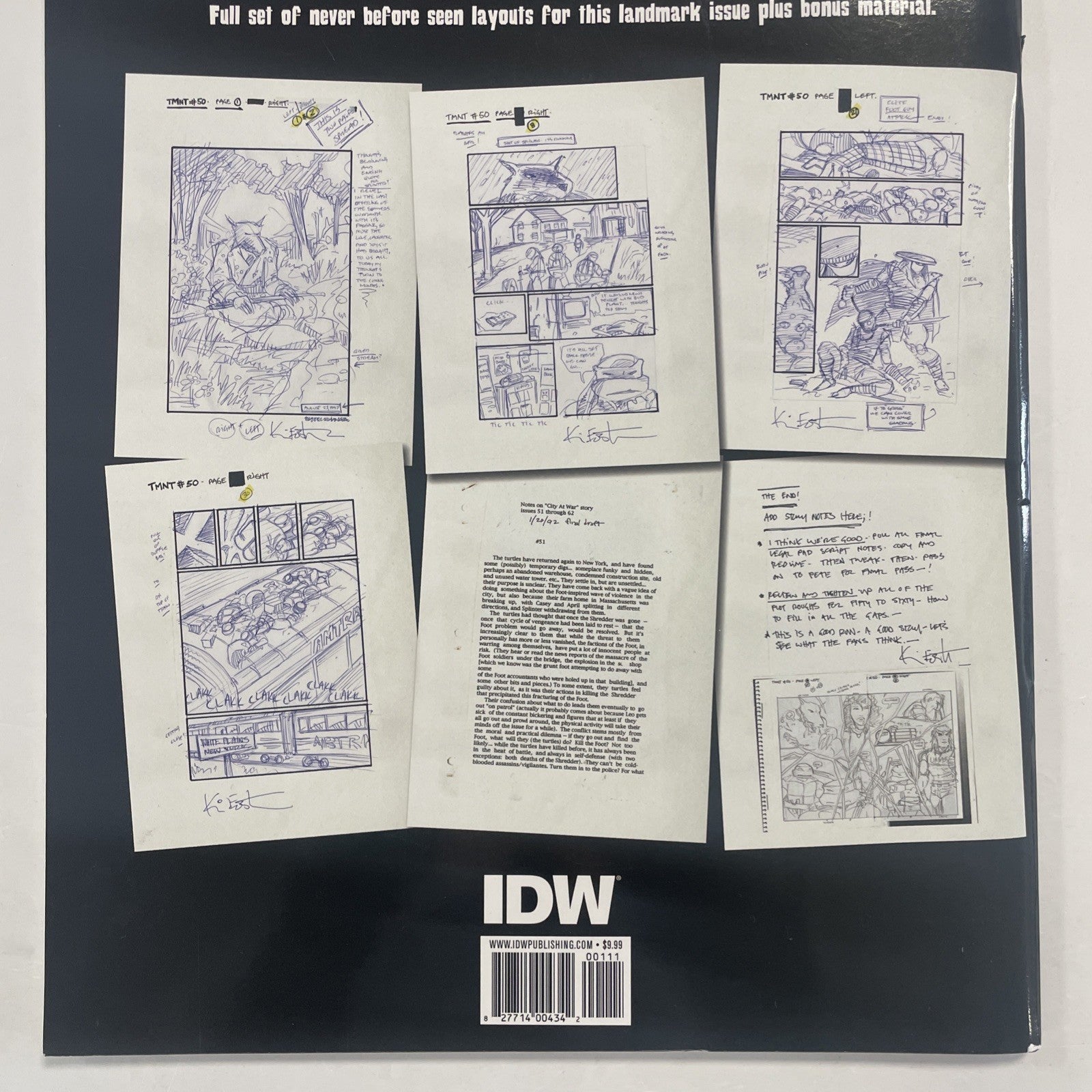 Teenage Mutant Ninja Turtles #50 2013 Treasury Editon Oversized City At War Pt16