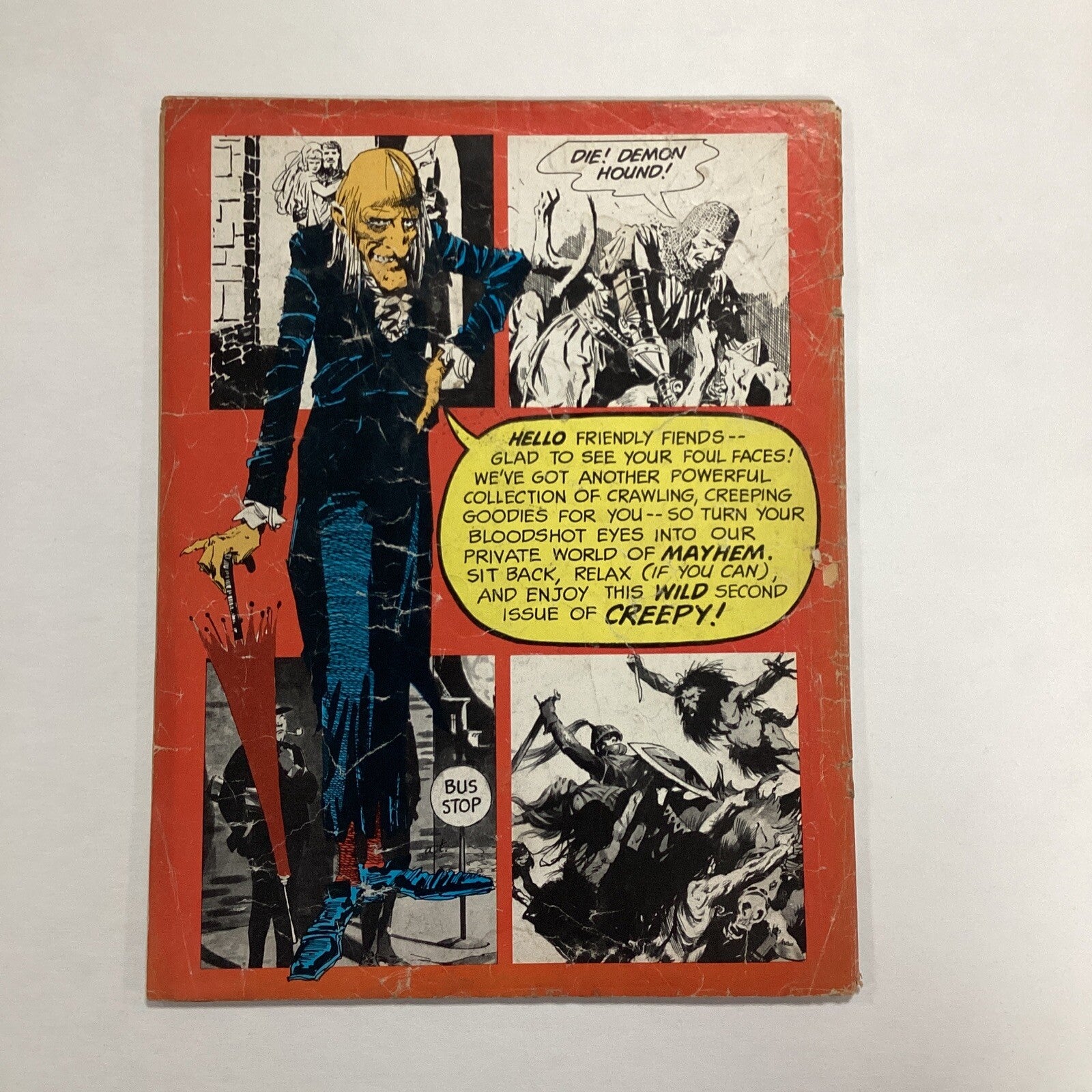 Creepy #2 1965 GD Cover worn and detached, pen marks on first page.Warren Horror8