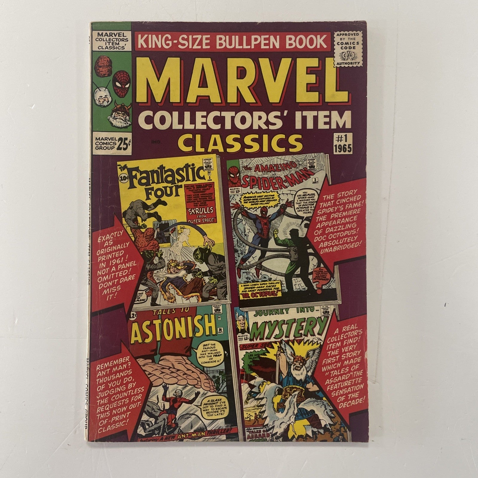Marvel Collector’s Item Classics #1 1965 VG0