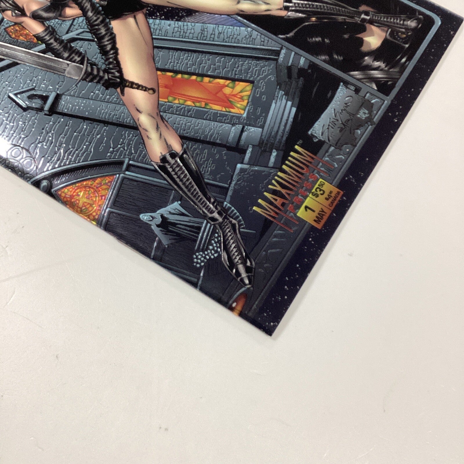 Avengelyne #1 1995 NM Chromium Foil Cover Maximum Press3