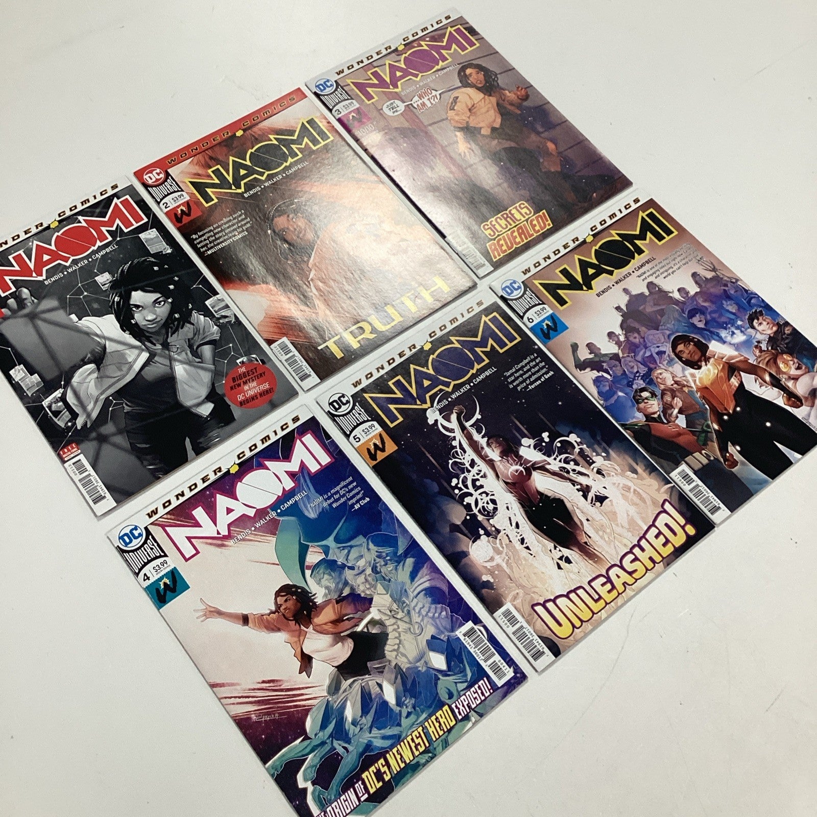 Naomi #1-6 2019 NM Complete Set #1 - 3rd Print, #2 - 2nd Print7