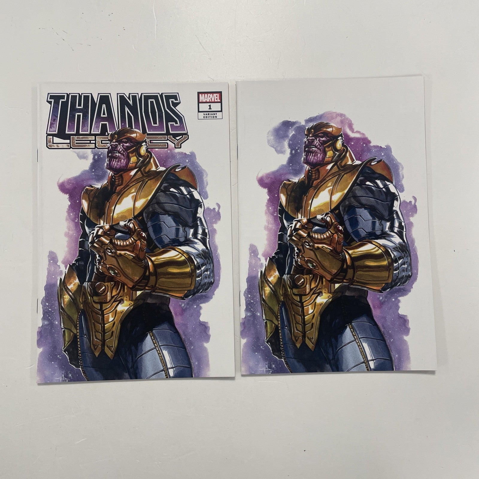 Thanos Legacy #1 2018 NM Gabriele Dell'otto Trade Dress & Virgin Variant Set0