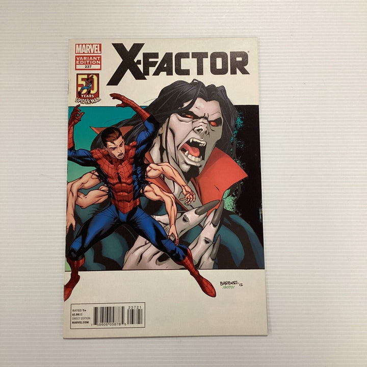 X-factor #237 2012 NM 1:25 50th Anniversary  Spiderman & Morbius Variant