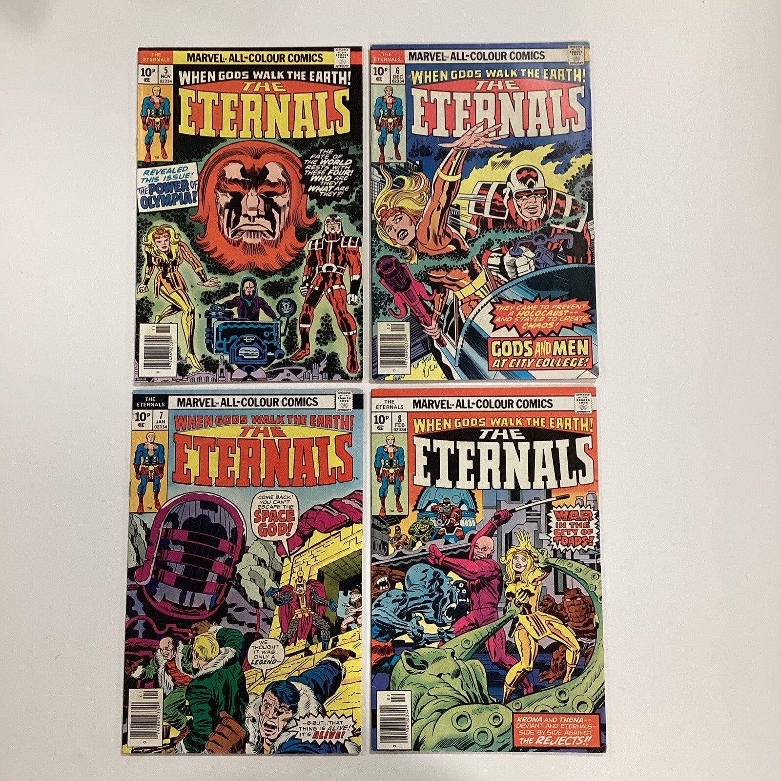 The Eternals #1-19 & Annual 1976 Mid grades Cents & Pence copies2