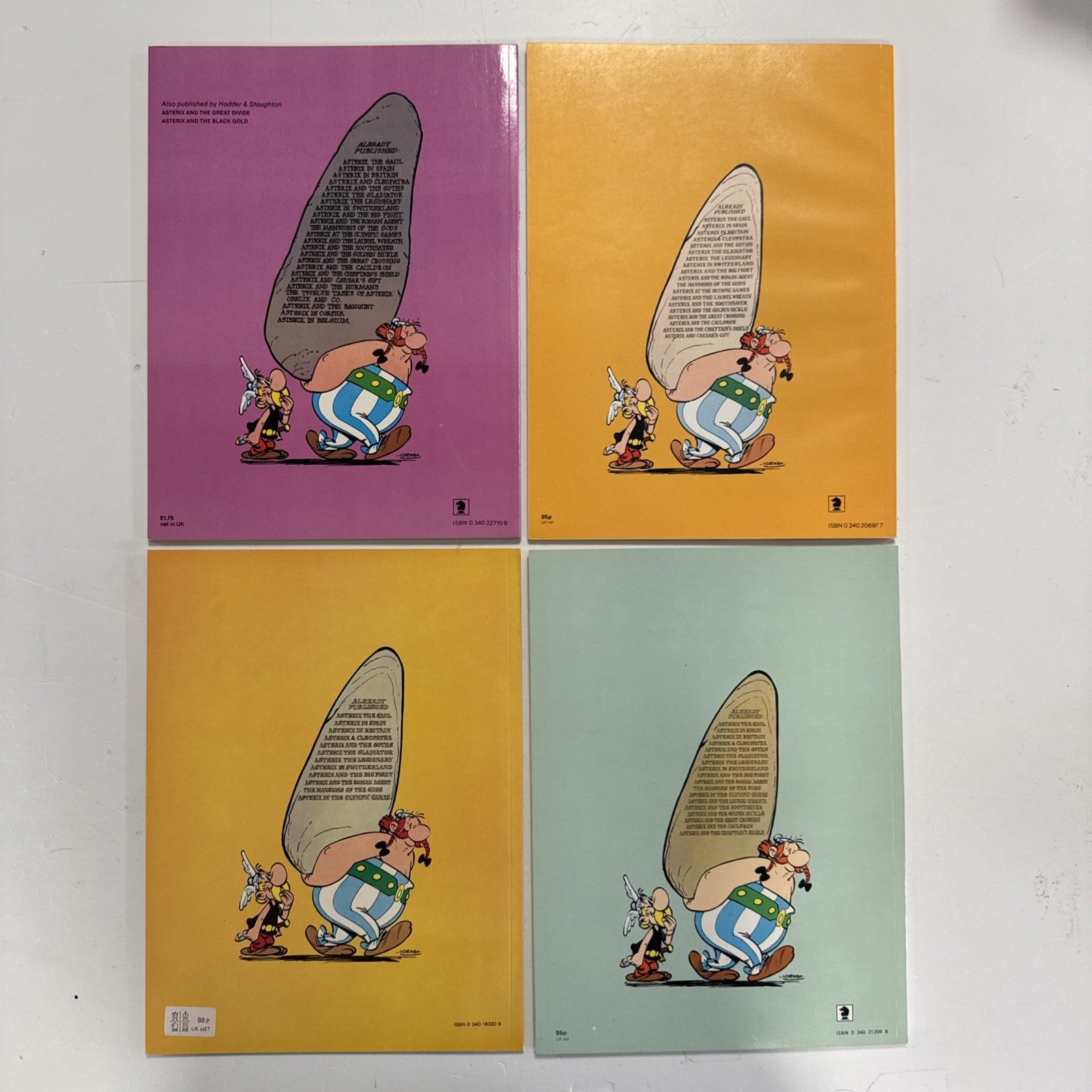 Asterix 13 Books 1970s - 80s earlier prints Goscinny Uderzo **5