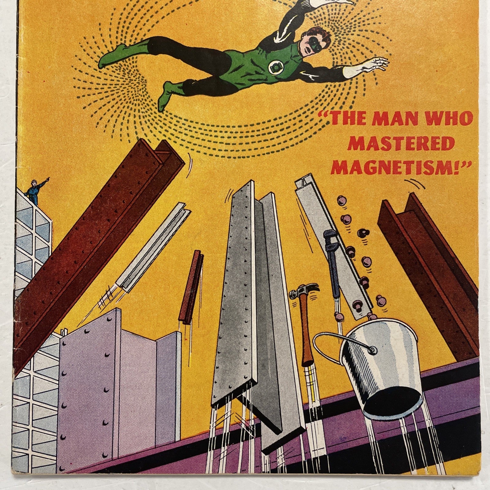 Green Lantern #21 1963 VG+ 1st Dr App. Polaris Pence Stamp **Small hole through2