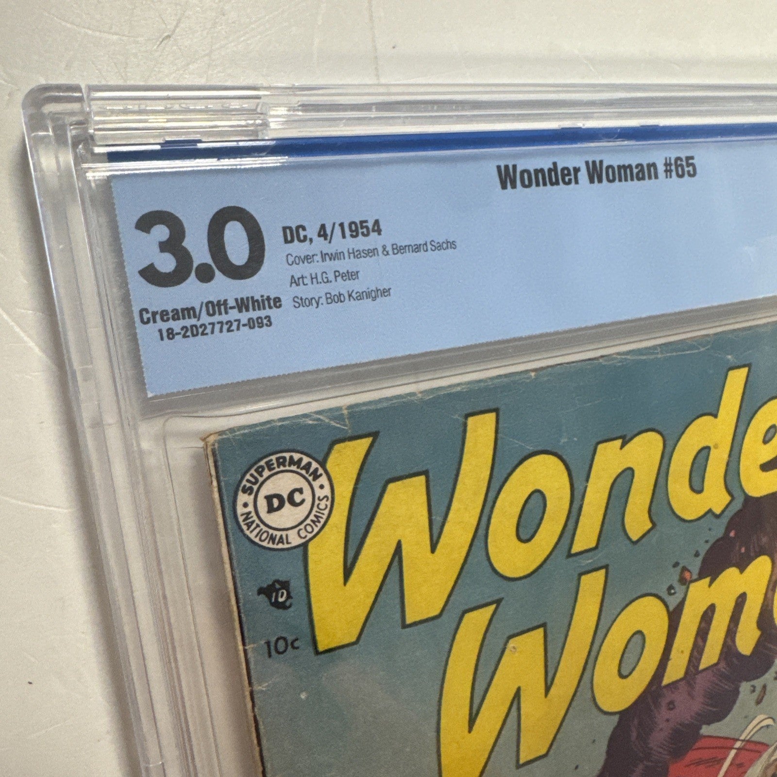 Wonder Woman #65 1954 CBCS 3.0 Cream-Off-White Pages3