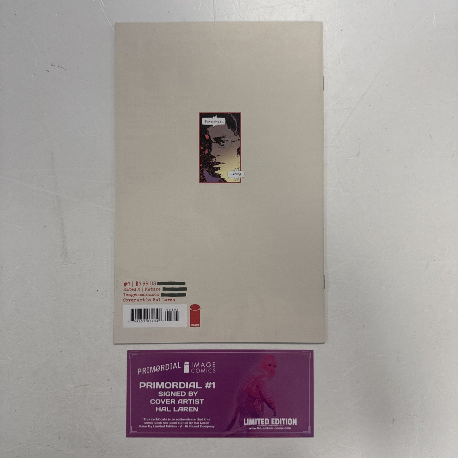 Primordial #1 2021 Hal Laren Exclusive Virgin Variant Image Comics Signed4