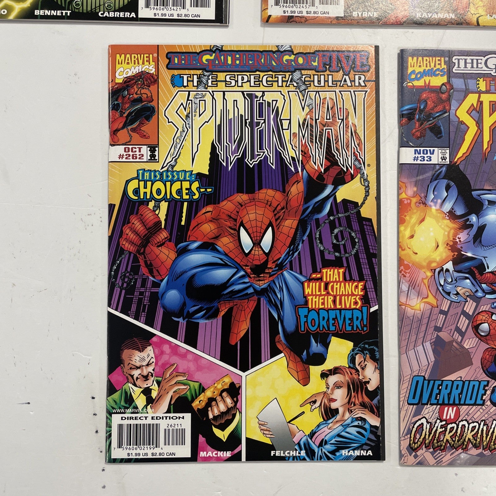 Spider-Man: The Gathering of Five #1-5 1998 Complete Set VF/NM4