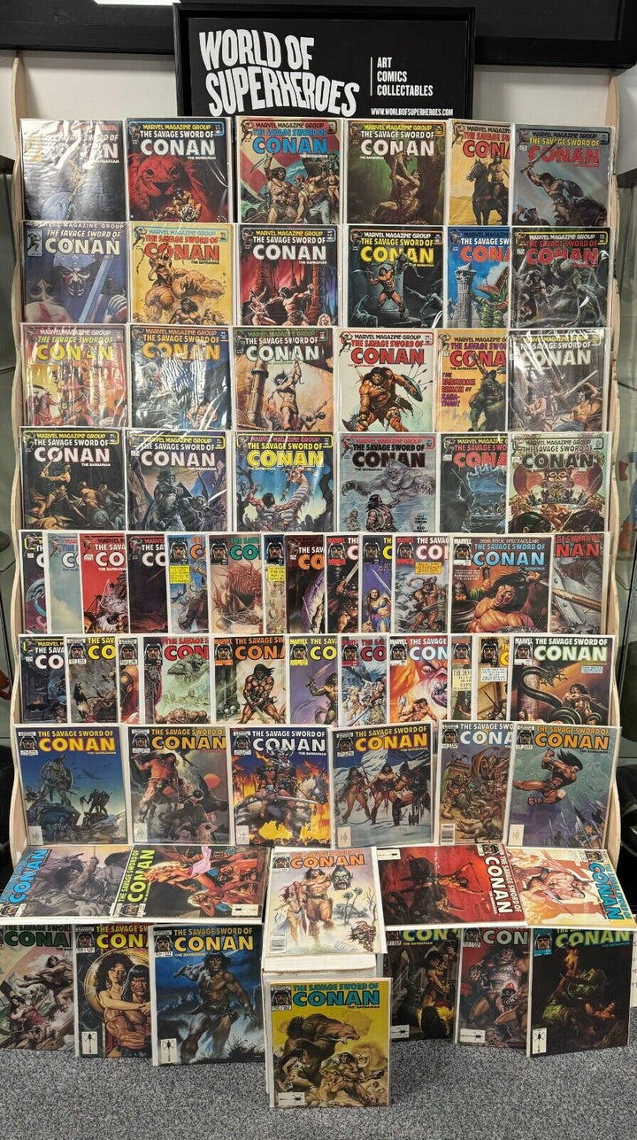 Warehouse Clearance Savage Sword of Conan American Magazines 66 Issues 1970s to