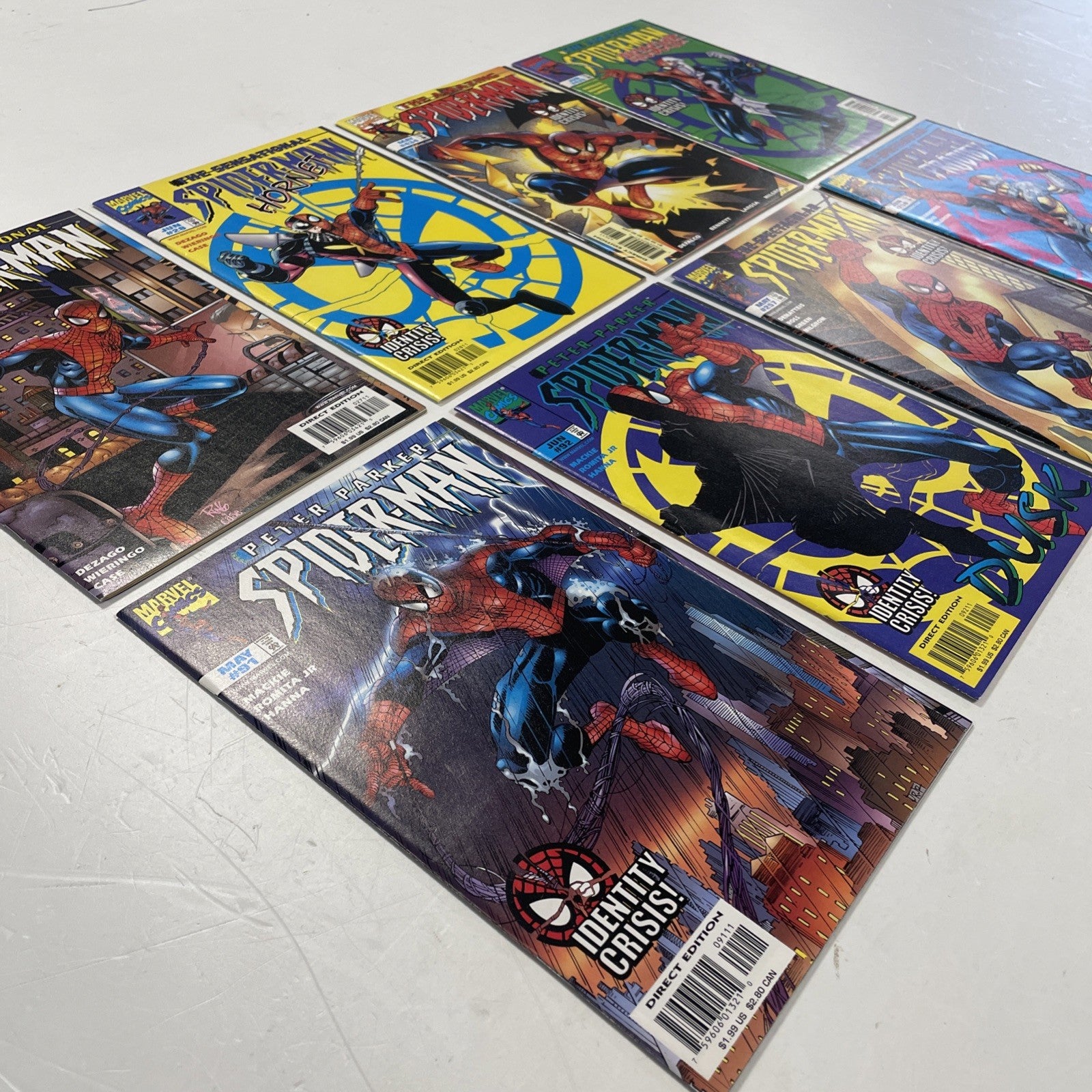 Spider-Man: Identity Crisis #1-8 1998 Complete Set Mixed Grades9