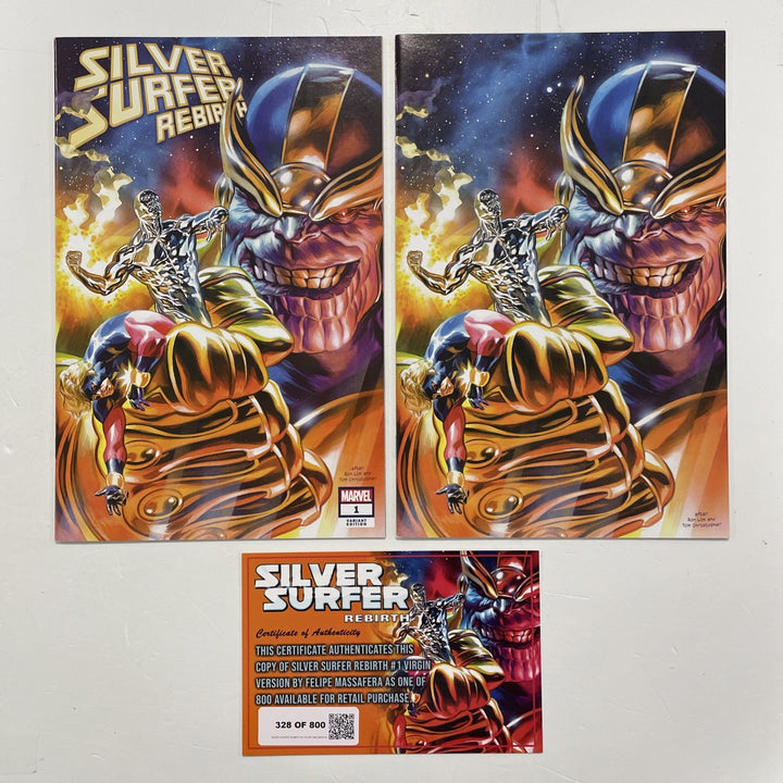 Silver Surfer Rebirth #1 2022 NM Massafera Trade Dress & Virgin Variant0