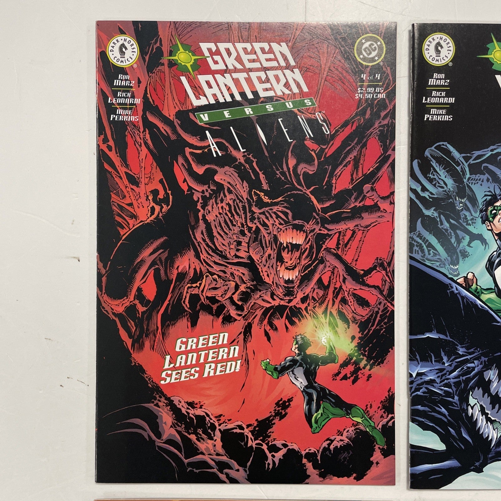 Green Lantern vs Aliens #1-4 2000 VF/NM Complete Set Dark Horse Comics DC1